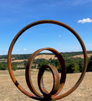 Trio Ring Sphere Sculpture
