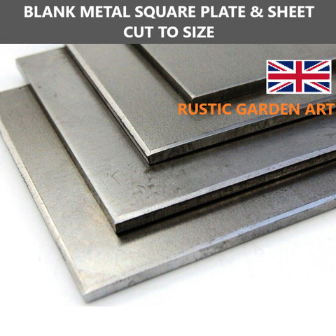 Flat Square Mild Steel Blank MetalSheet 50mm - 1000mm In Diameter 2mm - 6mm Thick Custom Cut Raw Material Craft Offcut Cutting Service