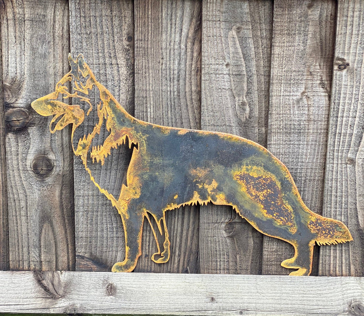 German Sheperd Body Alsatian Wall Art