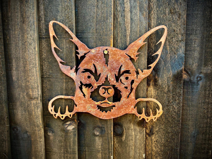 Medium Chihuahua Head & Paws Wall Art