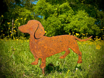 Large Dachshund Sausage Dog Garden Stake