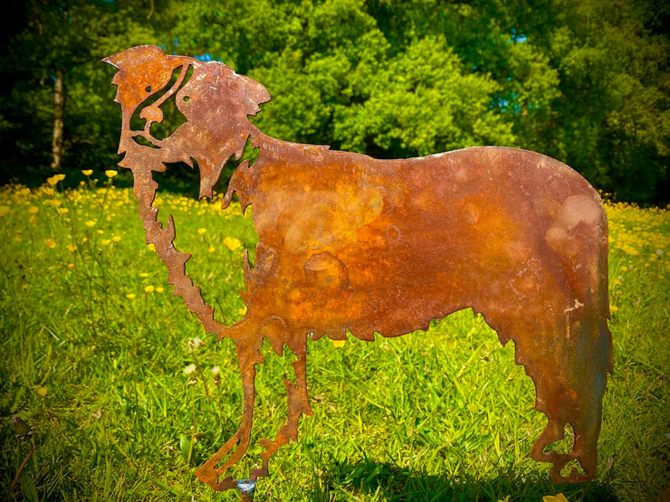 Collie Sheepdog Garden Stake