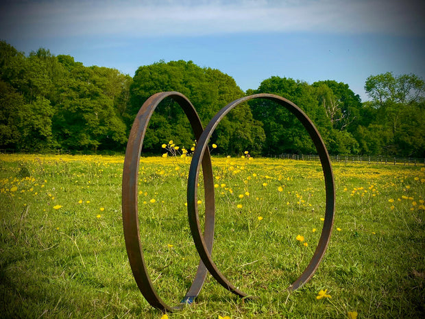 Small Pair Of Ring Hoops Sculpture