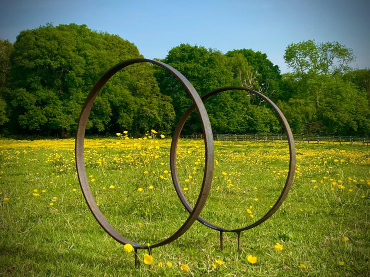 XL Pair of Ring Hoop Sculpture