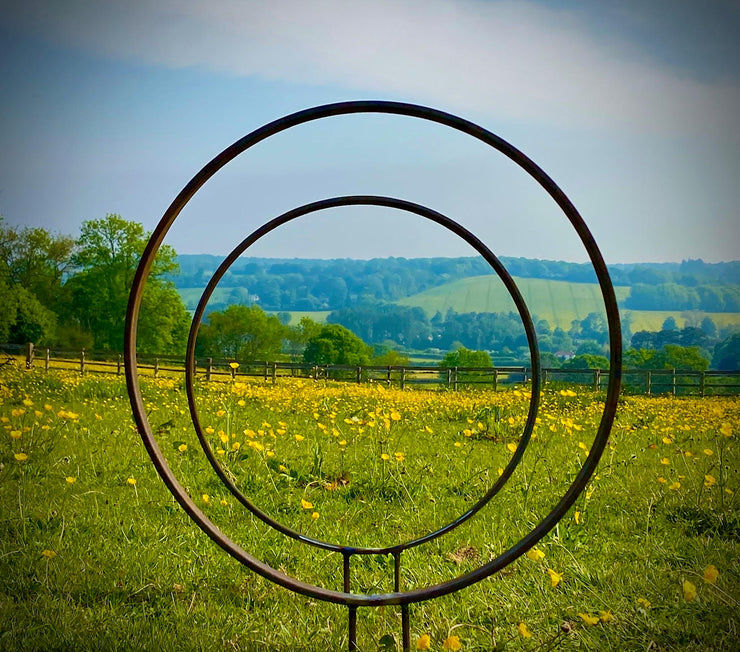XL Pair of Ring Hoop Sculpture