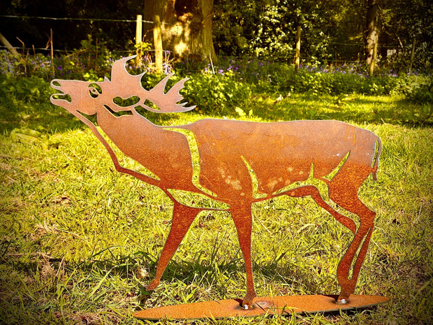 Bellowing Stag Garden Stake