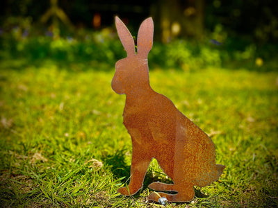 Large Sitting Hare Garden Stake