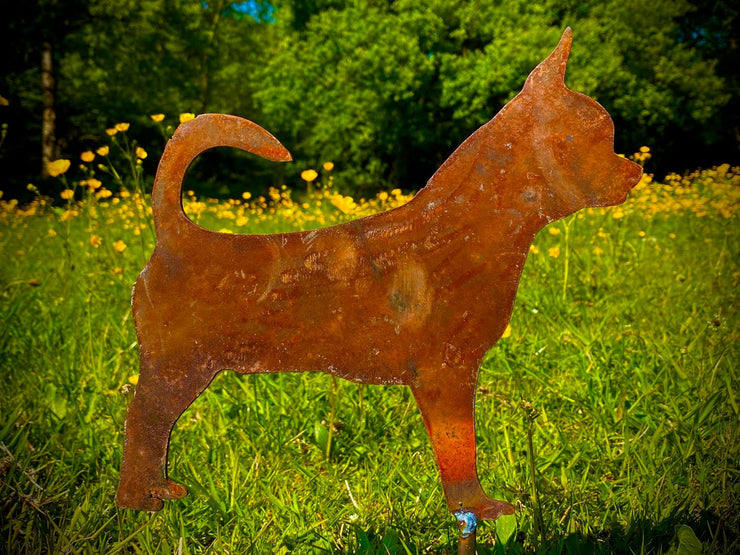 Medium Chihuahua Body Garden Stake