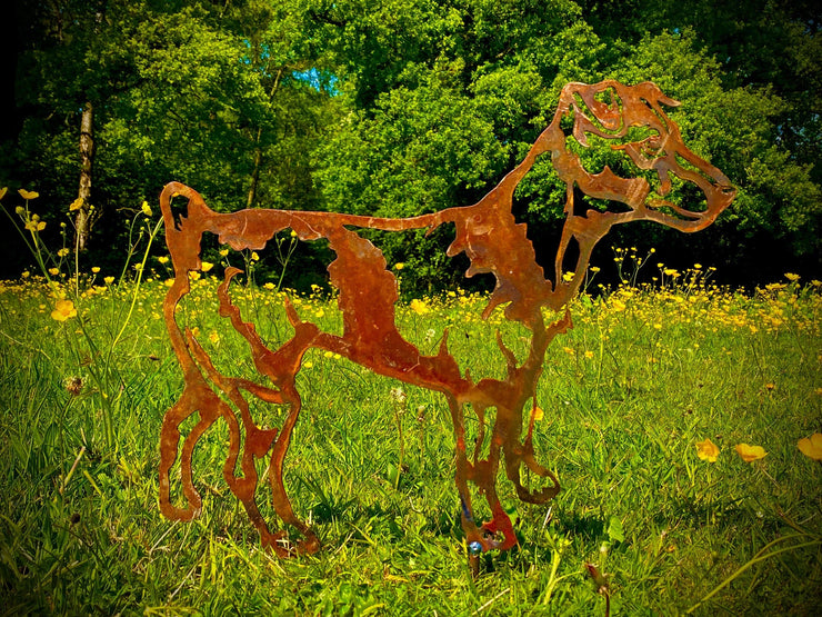 Large Jack Russell Body Garden Stake
