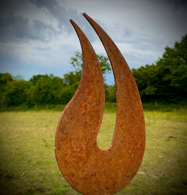 Large Flame Abstract Sculpture