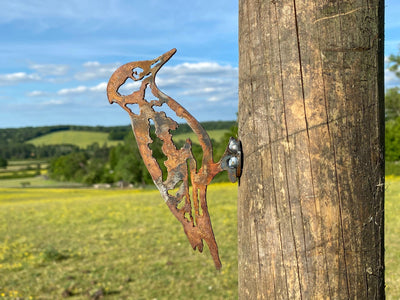 Large Woodpecker Fence Topper