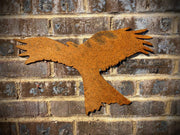 Small Exterior Rustic Red Kite Bird Of Prey Garden Wall House Gate Sign Hanging Metal Art Single Sculpture  Gift   Present