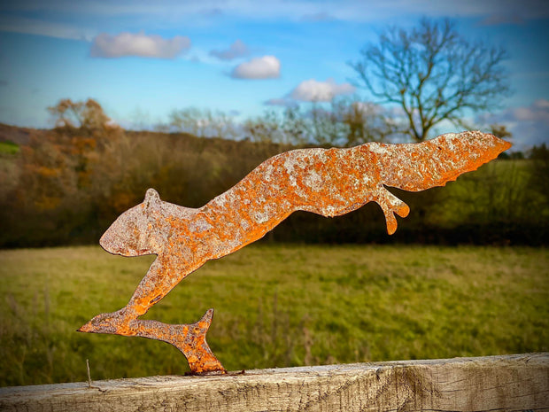 Running Squirrel Fence Topper