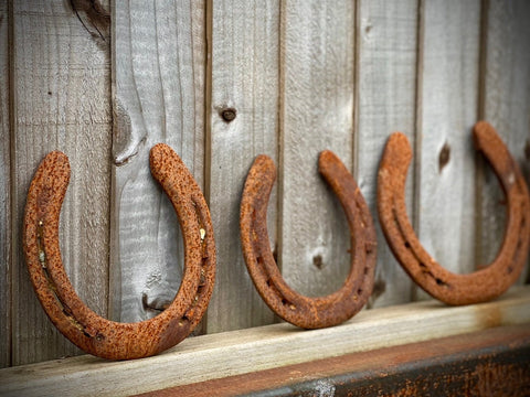 Rusty Rustic Real Lucky Used Rustic Horseshoe Project Charm Luck Metal Horse Shoe Art Hobby Decor Gift Present   Present